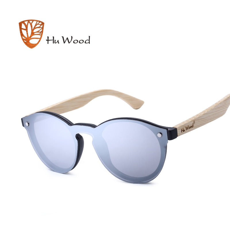 Hu Wood Polarized Wood Solglasögon - Multifärgade UV-solglasögon.