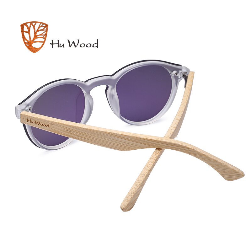 Hu Wood Polarized Wood Solglasögon - Multifärgade UV-solglasögon.